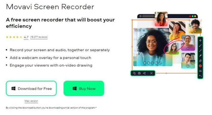 Movavi: Free Screen Recorder for PC and Mac