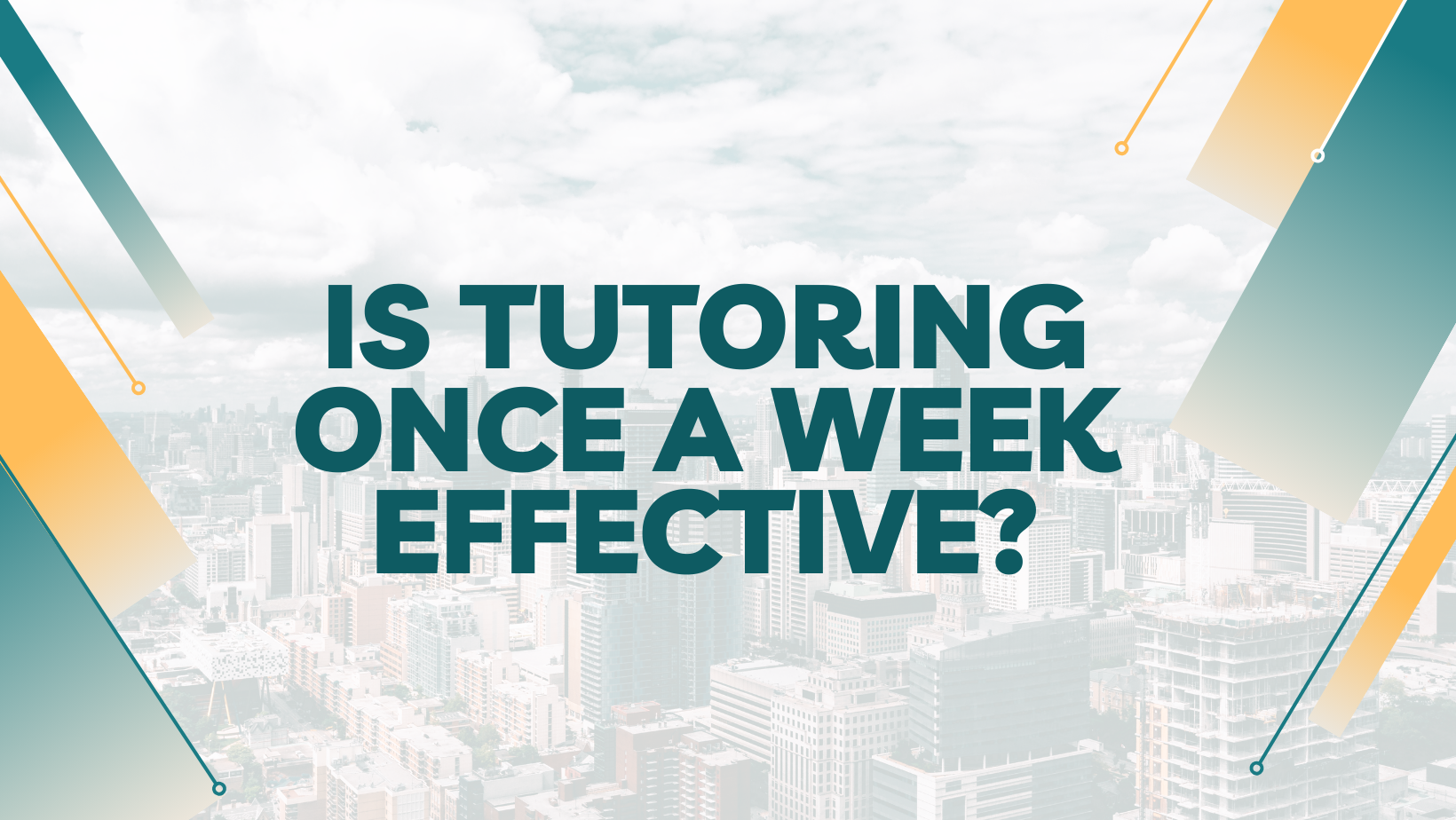 Is Tutoring Once a Week Effective?