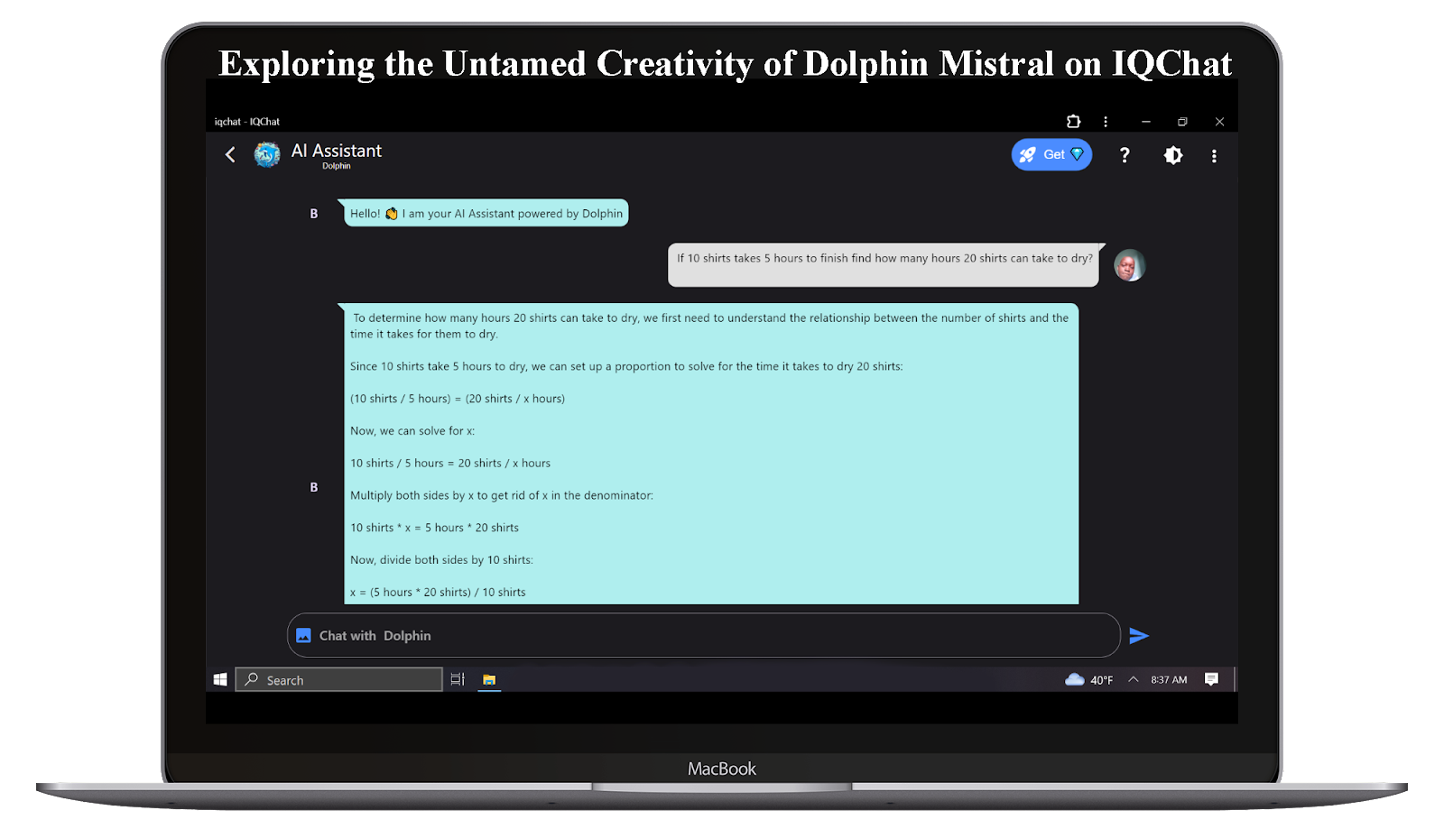 Exploring the Untamed Creativity of Dolphin Mistral Uncensored Model on IQChat
