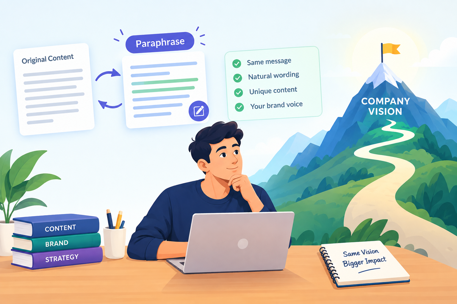 How to Utilize Paraphrase While Maintaining Your Company Vision