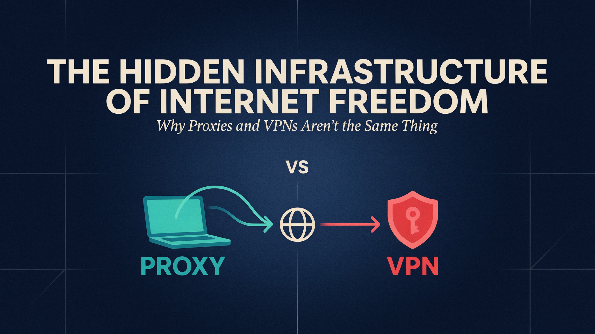 The Hidden Infrastructure of Internet Freedom: Why Proxies and VPNs Aren't They the Same Thing?